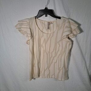 🧡𝅺DOLAN Anthropologie Embroidered Distressed Blouse